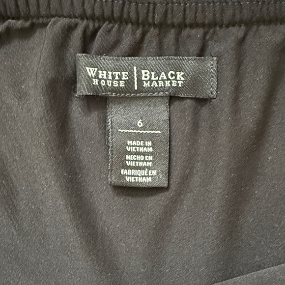 White House Black Market black and tan halter maxi dress sz 6 - Picture 4 of 6